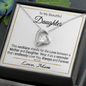 To My Beautiful Daughter Forever Love Necklace / To My Daughter Gift from Mom