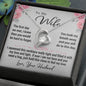To My Wife Gift Necklace, Forever Love Pendant Necklace with Message Card