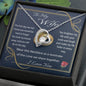 To My Wife Gift Necklace from Husband, Forever Love Heart Necklace with Message Card