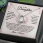 To My Daughter Necklace from Mom / Forever Love Pendant Necklace for Daughter