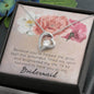 Bridesmaid Gifts / Forever Love Necklace Gift / Heart Shaped Pendant / Bridesmaid Gift Necklace / Wedding Gifts For Bridesmaid