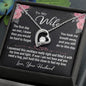 To My Wife Gift Necklace, Forever Love Pendant Necklace with Loving Message Card