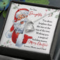 To Our Daughter Gift Necklace with Message Card from Mom and Dad / Christmas Message with Necklace for Daughter