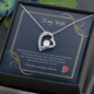 To My Wife Gift Necklace, Forever Love Necklace, Valentine's Day Necklace for Wife, Anniversary Gift Necklace