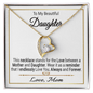 To My Beautiful Daughter Forever Love Necklace / To My Daughter Gift from Mom