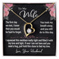 To My Wife Gift Necklace, Forever Love Pendant Necklace with Loving Message Card