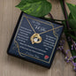 To My Wife Gift Necklace from Husband, Forever Love Heart Necklace with Message Card