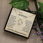 To My Soulmate Gift Necklace, Forever Heart Pendant Necklace with Loving Message Card