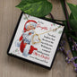 To Our Daughter Gift Necklace with Message Card from Mom and Dad / Christmas Message with Necklace for Daughter
