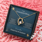 To My Gorgeous Wife Gift Necklace, Forever Love Necklace, Valentine's day Gift Necklace for Wife, Anniversary Gift Necklace for Her