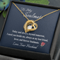 To My Soulmate Message Card Necklace for Wife, To My Wife Gift Necklace, Anniversary Gift for Her, Wife Birthday Present