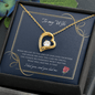 To My Wife Gift Necklace, Forever Love Necklace, Valentine's Day Necklace for Wife, Anniversary Gift Necklace