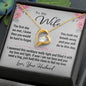 To My Wife Gift Necklace, Forever Love Pendant Necklace with Message Card