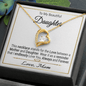 To My Beautiful Daughter Forever Love Necklace / To My Daughter Gift from Mom
