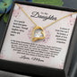 To My Daughter Necklace from Mom / Forever Love Pendant Necklace for Daughter