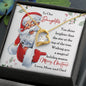 To Our Daughter Gift Necklace with Message Card from Mom and Dad / Christmas Message with Necklace for Daughter