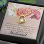 Bridesmaid Gifts / Forever Love Necklace Gift / Heart Shaped Pendant / Bridesmaid Gift Necklace / Wedding Gifts For Bridesmaid