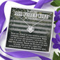 Thank you so much -Air force wife Love Knot Necklace / To Wife From Husband / 14k White Gold Over Stainless Steel Love Knot Necklace