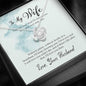 To my wife-I choose you Love Knot Necklace / To Wife From Husband / 14k White Gold Over Stainless Steel Love Knot Necklace