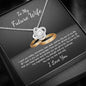 Love Knot Necklace / To My Fiancée Message Card Necklace / Gifts for Future Wife