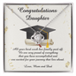 Class of 2023 Graduation Gift Necklace For Daughter, Graduation Gift from Mom and Dad, Daughter Gift for Graduation, Highschool Graduation, College Graduation
