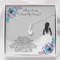 Maid Of Honor Gifts / ALLURING BEAUTY Necklace Gift / Petite Ribbon Shaped Pendant / Maid Of Honor Gift Necklace / Wedding Gifts For Maid Of Honor