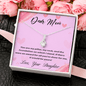 Dear Mom Gift Necklace with Message Card, Mother's Day Gifts, Mom Birthday, Mother's Day Necklace, To Mom from Daughter