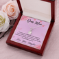 Dear Mom Gift Necklace with Message Card, Mother's Day Gifts, Mom Birthday, Mother's Day Necklace, To Mom from Daughter