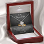 Love Knot Necklace / To My Fiancée Message Card Necklace / Gifts for Future Wife