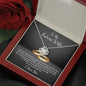 Love Knot Necklace / To My Fiancée Message Card Necklace / Gifts for Future Wife