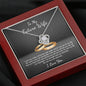 Love Knot Necklace / To My Fiancée Message Card Necklace / Gifts for Future Wife
