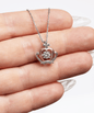 To My Dearest Granddaughter Crown Necklace Handmade from .925 Sterling Silver