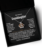 To My Dearest Granddaughter Crown Necklace Handmade from .925 Sterling Silver