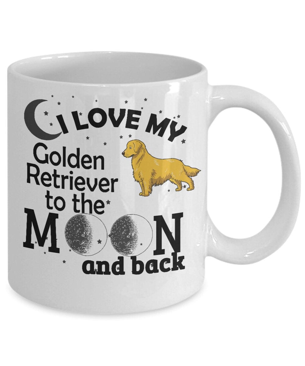 Dog Lover Gift Mug,Golden Retriever Mug/ I Love My Golden Retriever to the Moon and Back Gift Mug