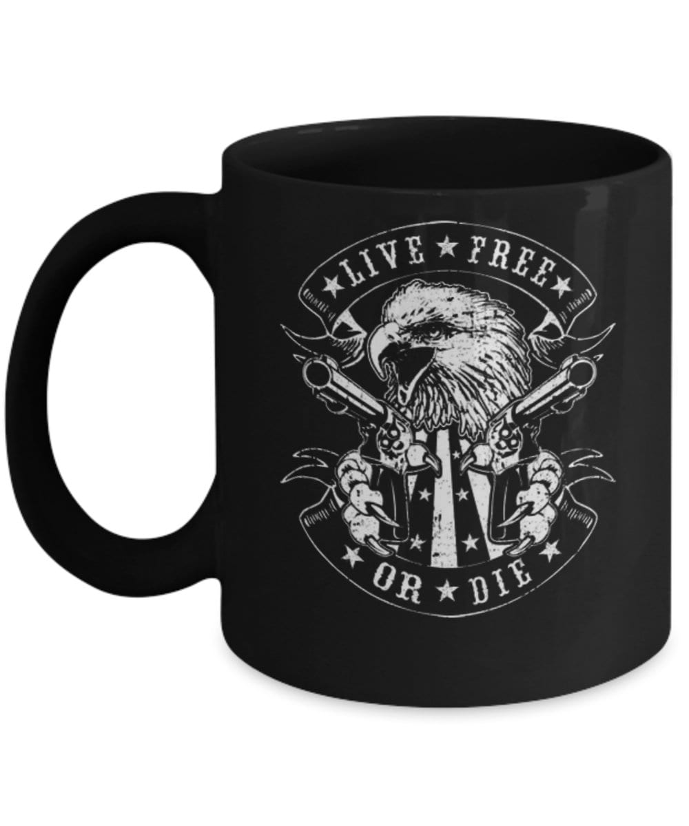 2nd Amendment Live Free or Die/ Perfect for that Gun Lover in your life/ All Occasions/Ceramic Coffee Mug/11oz./15oz./ under 20 dollars