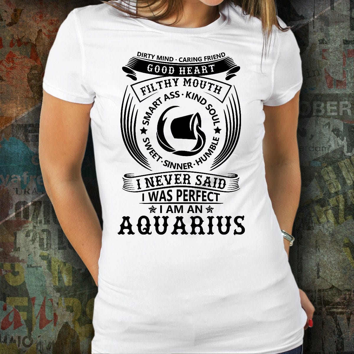 Funny Aquarius T-shirt/ T-shirt for Aquarius Birthday/ Birthday T-shirt for Aquarius/ Aquarius Shirt for Family and Friends/ Gift for B-day