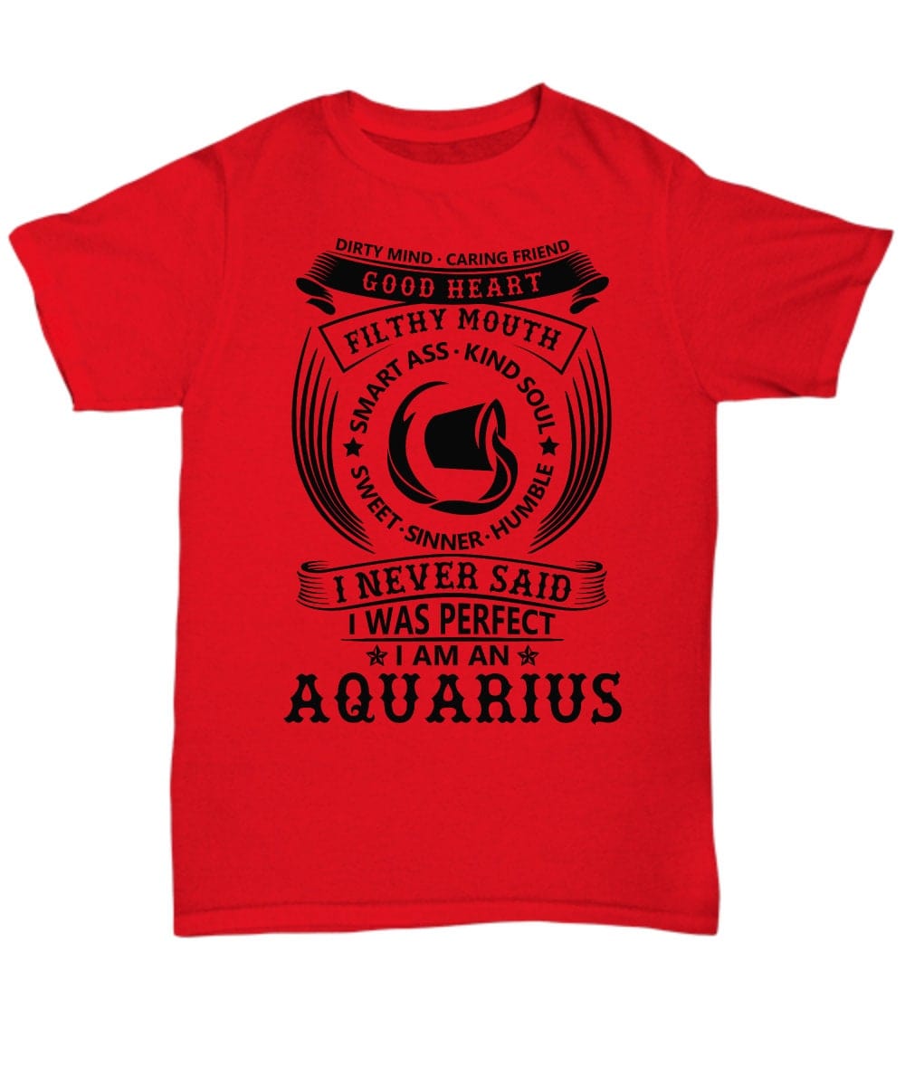 Funny Aquarius T-shirt/ T-shirt for Aquarius Birthday/ Birthday T-shirt for Aquarius/ Aquarius Shirt for Family and Friends/ Gift for B-day
