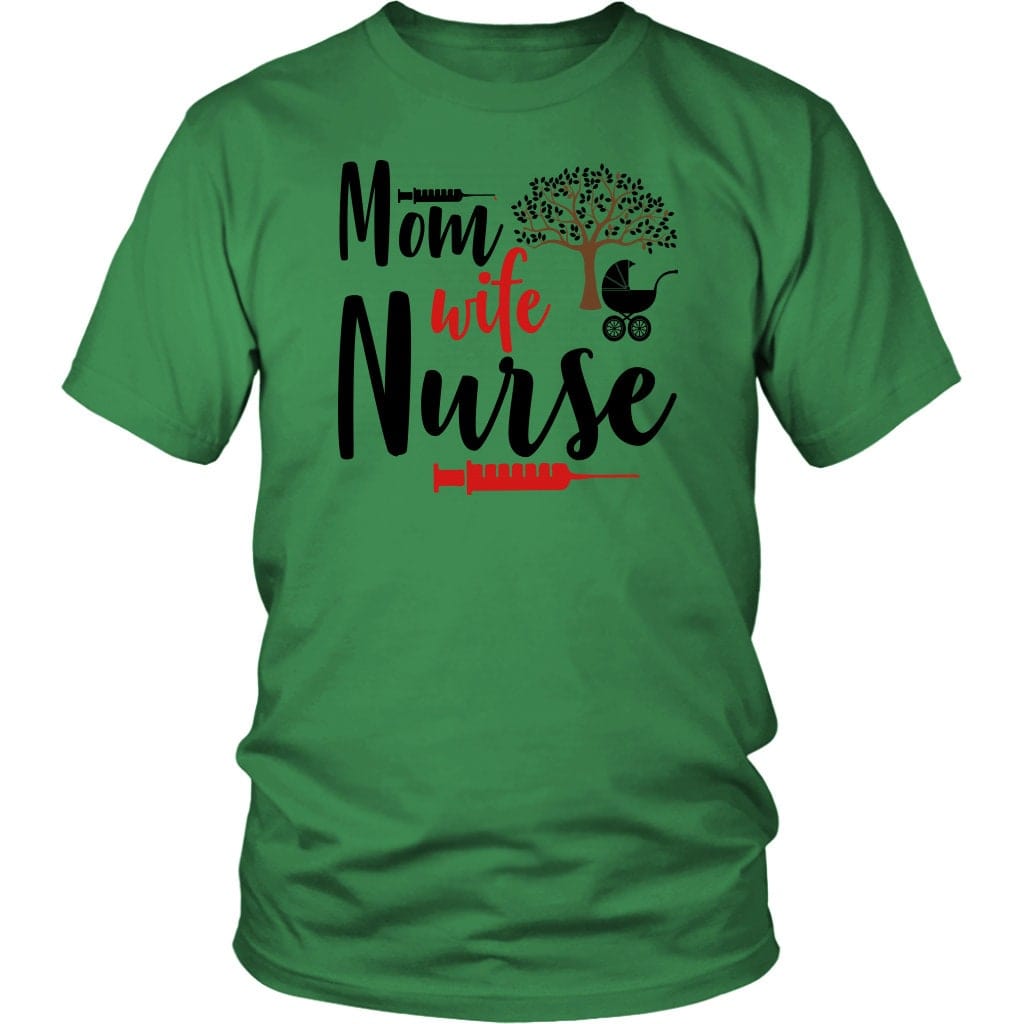 Mom Gift Shirt/ Mom Wife Nurse Shirt/ Mothers Day Shirt/ Nurse Gift Shirt/ Nurse Life Shirt/ Gift for Nurse T-Shirt