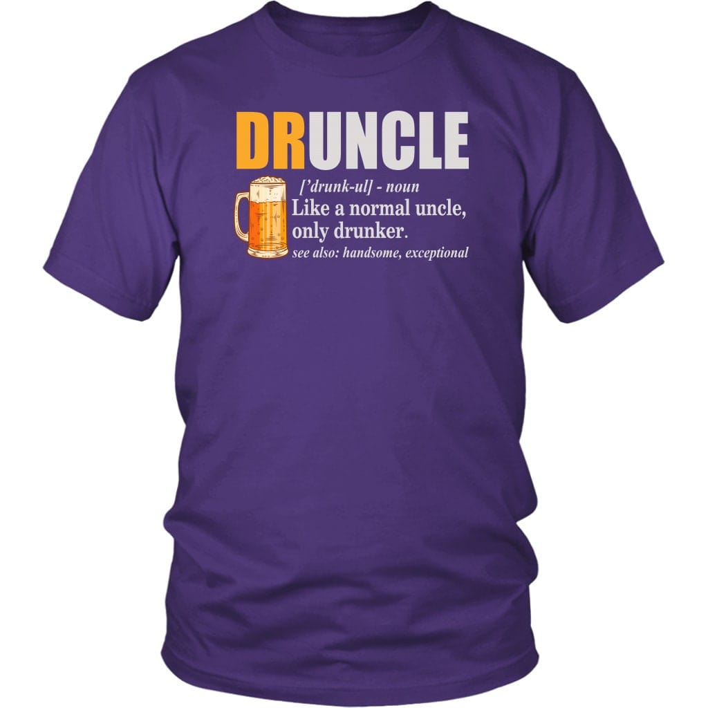 Druncle Definition Tee, the Ultimate Funny Uncle Gift T-Shirt