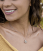 To My Badass Wife Crown Necklace Handmade from .925 Sterling Silver