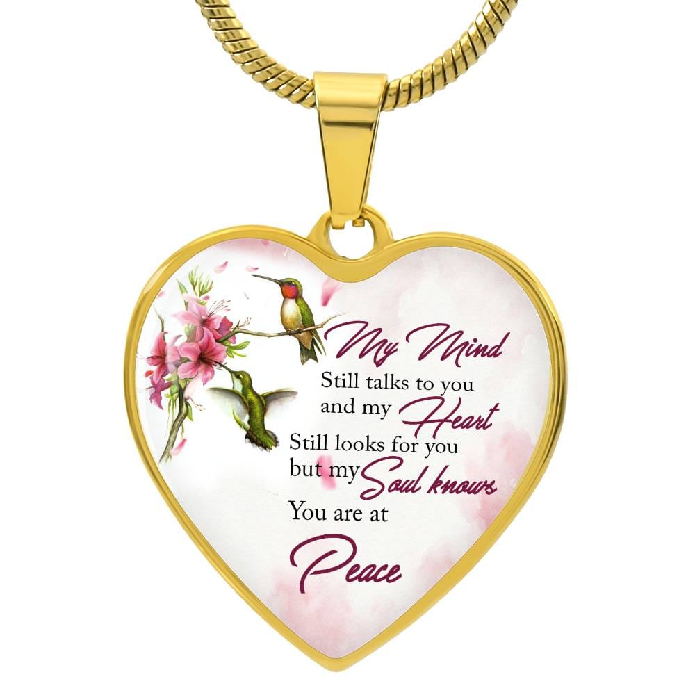 Memorial Graphic Heart Necklace