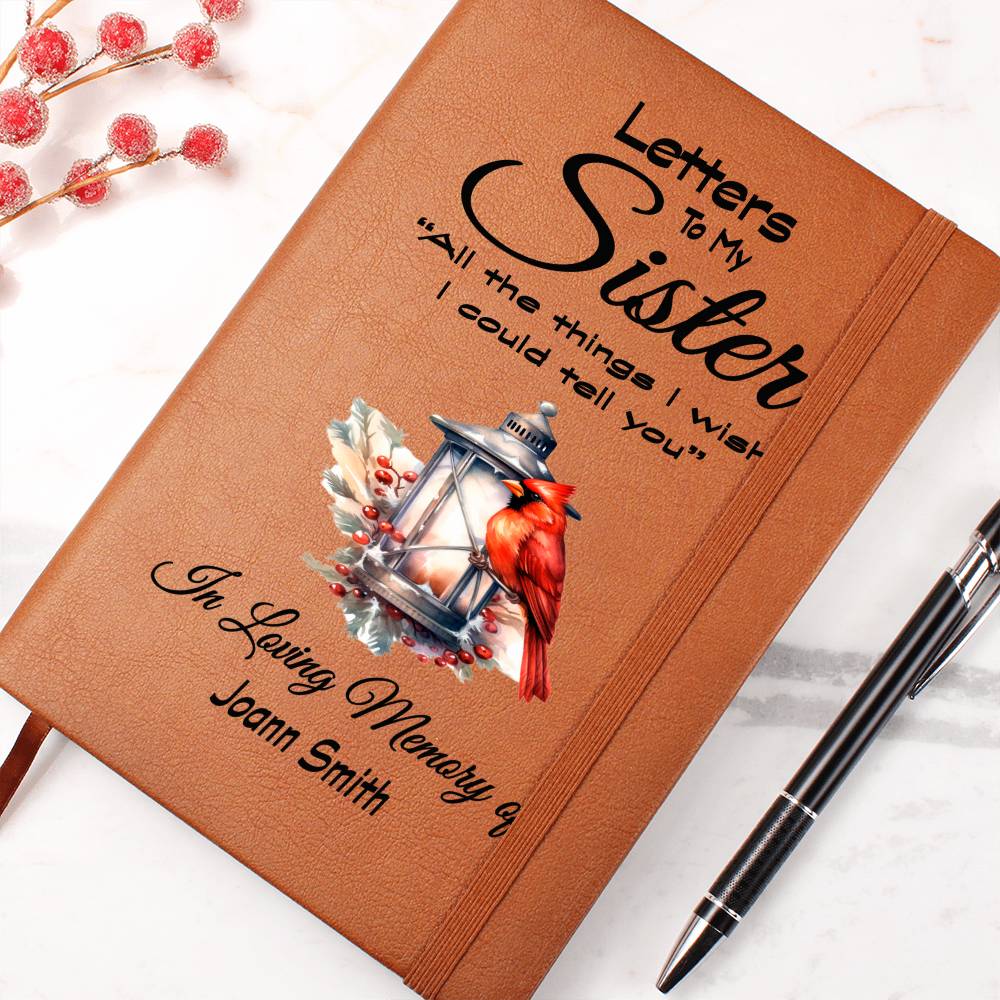 Letters to my Sister Grief Journal / All The Things I Wish I Could Tell You