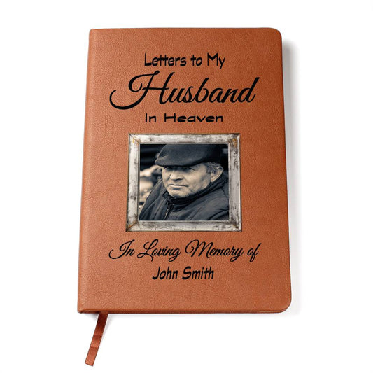 Personalized Letters to my Husband In Heaven Grief Journal w/picture Upload