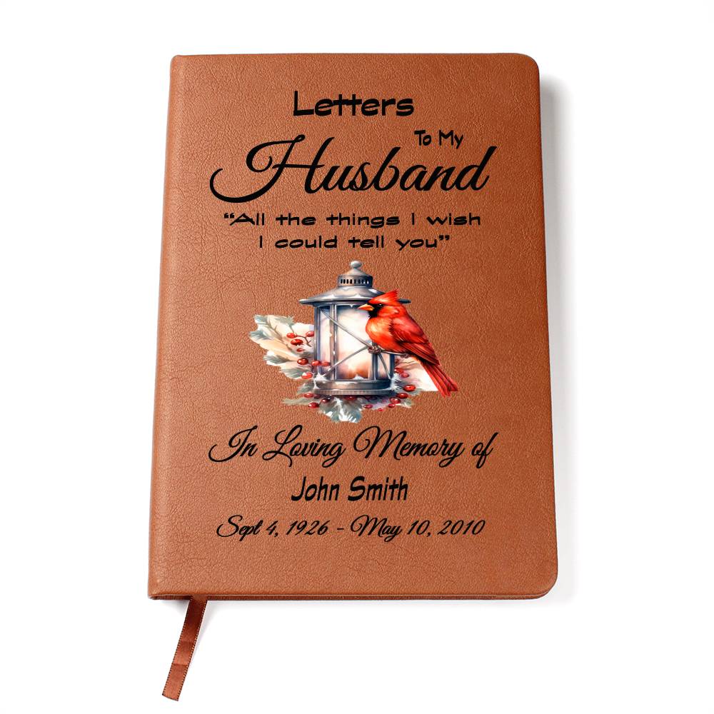 Letters To My Husband Grief Journal / All The Things I want To Tell You / Lantern