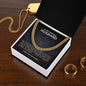 To My Amazing Husband Cuban Link Chain Necklace