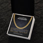 To My Amazing Husband Cuban Link Chain Necklace