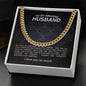 To My Amazing Husband Cuban Link Chain Necklace
