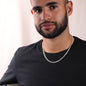 To My Amazing Husband Cuban Link Chain Necklace w/Message Card