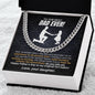 To The Best Dad Ever Cuban Link Chain