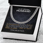 To My Amazing Husband Cuban Link Chain Necklace